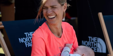 She won a 100k ultramarathon through the mountains – while breastfeeding