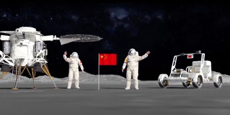 China targets 2030 moon landing with launch of astronauts on year-long space mission