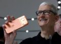 Apple gains up to 17% shares rise on quarterly sales