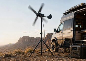 Portable wind turbine ready to power your next off-grid adventure