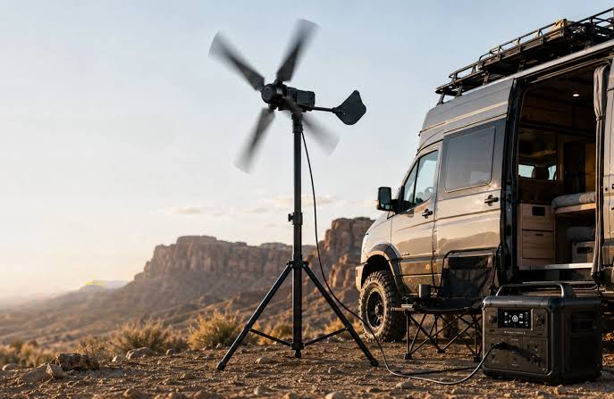 Portable wind turbine ready to power your next off-grid adventure